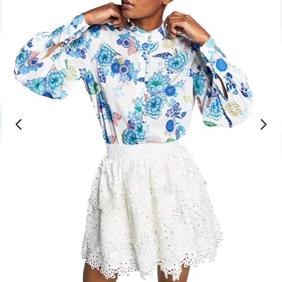 MISA Hylton for INC Eyelet Skirt in Cream . Size XXL NWT - Picture 3 of 13